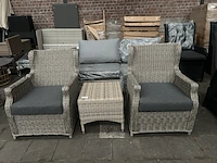2x tuinstoel verstelbaar met 1x tafel - afbeelding 1 van  9