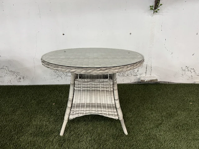 2x tuintafel 100 cm fonteyn, toronto, mixed grey - afbeelding 1 van  5