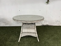 2x tuintafel 100 cm fonteyn, toronto, mixed grey - afbeelding 1 van  5