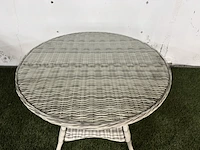 2x tuintafel 100 cm fonteyn, toronto, mixed grey - afbeelding 4 van  5