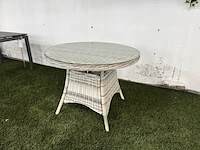 2x tuintafel 100 cm fonteyn, toronto, mixed grey - afbeelding 2 van  5