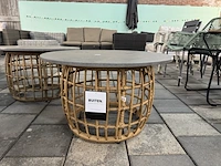 2x tuintafel, bijzettafel dxh 75x46 cm - afbeelding 2 van  6