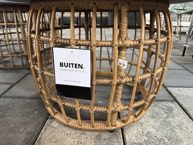 2x tuintafel, bijzettafel dxh 75x46 cm - afbeelding 3 van  6