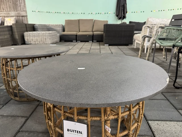 2x tuintafel, bijzettafel dxh 75x46 cm - afbeelding 4 van  6