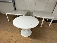 2x vergadertafel en bureautafel, ikea, wit - afbeelding 1 van  6
