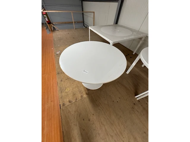 2x vergadertafel en bureautafel, ikea, wit - afbeelding 5 van  6