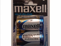 2x verpakking 2 maxell d batterijen