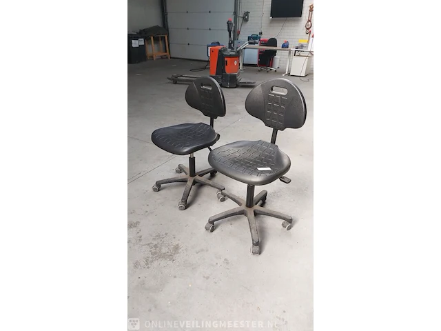 2x verrijdbare werkplaats stoel - afbeelding 1 van  7