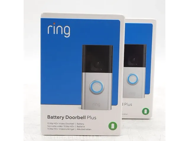 2x videodeurbel ring, battery doorbell plus - afbeelding 1 van  7