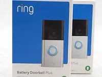 2x videodeurbel ring, battery doorbell plus - afbeelding 1 van  7