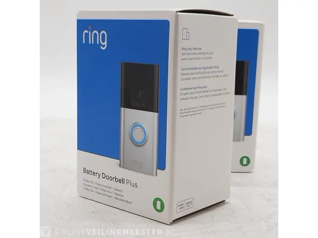2x videodeurbel ring, battery doorbell plus - afbeelding 3 van  7