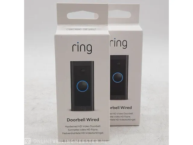 2x videodeurbel ring, doorbell wired - afbeelding 1 van  5