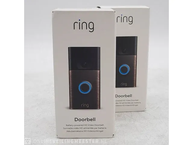 2x videodeurbel ring, doorbell - afbeelding 1 van  5