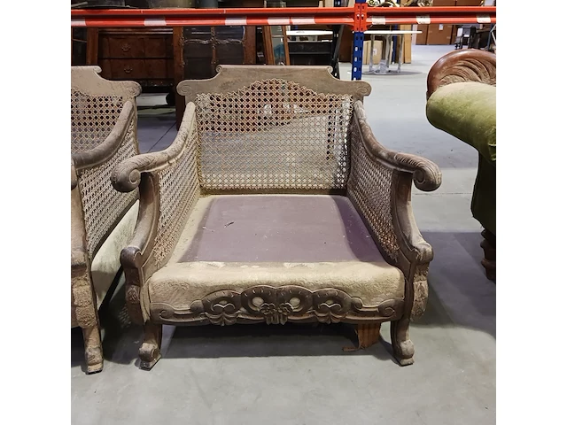 2x vintage sofa en 2x vintage stoel - afbeelding 7 van  25