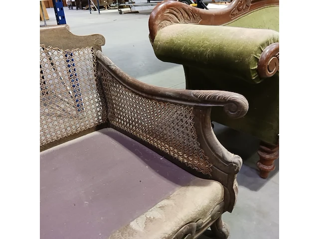 2x vintage sofa en 2x vintage stoel - afbeelding 10 van  25