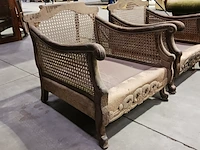 2x vintage sofa en 2x vintage stoel - afbeelding 14 van  25