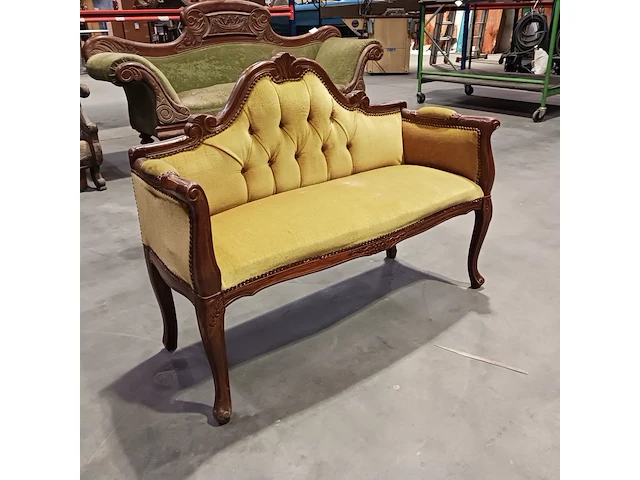 2x vintage sofa en 2x vintage stoel - afbeelding 15 van  25