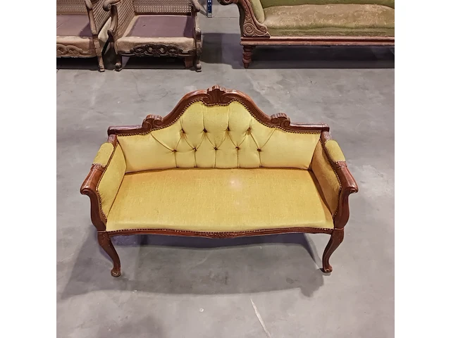 2x vintage sofa en 2x vintage stoel - afbeelding 17 van  25