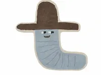 2x vloerkleed oyoy, calle cowboy rug, pale blue - afbeelding 1 van  3
