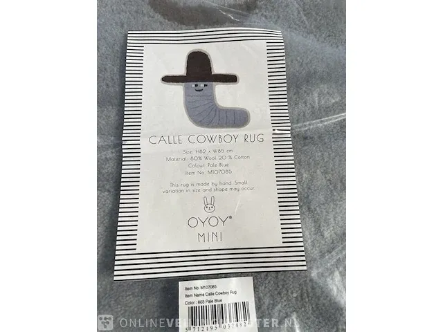 2x vloerkleed oyoy, calle cowboy rug, pale blue - afbeelding 2 van  3