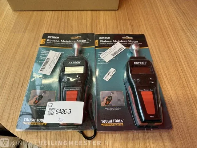 2x vochtmeter extech, mo57 - afbeelding 1 van  3