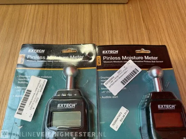 2x vochtmeter extech, mo57 - afbeelding 2 van  3