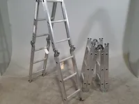 2x vouwladder sencys, 4x3 spots