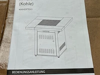 2x vuurtafel incl. rooster voor grillen/bbq ultranatura, ambiente - afbeelding 6 van  6