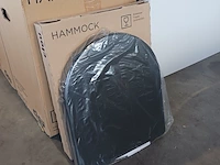2x wandcloset, clou, hammock, matzwart - afbeelding 7 van  8