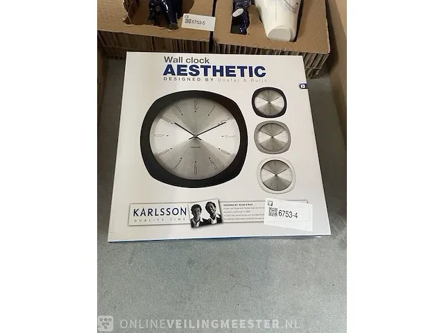 2x wandklok karlsson, aestathic - afbeelding 1 van  1