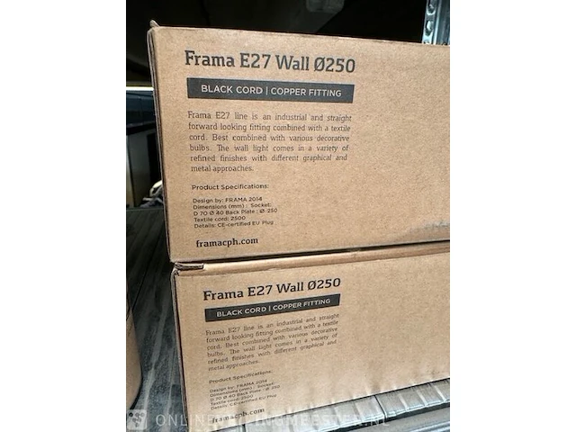 2x wandlamp en 3x hanglamp frama - afbeelding 5 van  6