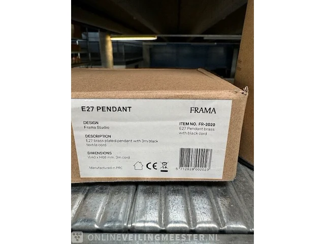 2x wandlamp en 3x hanglamp frama - afbeelding 6 van  6