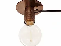 2x wandlamp frama, e27 wall, black cord copper fitting - afbeelding 1 van  2