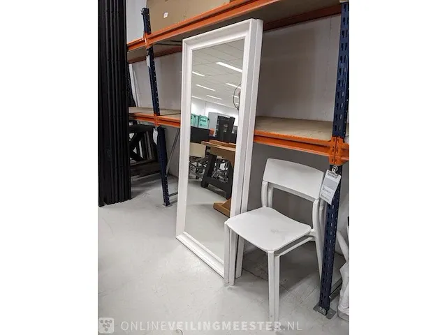 2x wandspiegel en 2x stoel ikea, wit - afbeelding 1 van  7