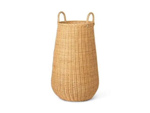 2x wasmand ferm living, braided laundy basket - afbeelding 1 van  4