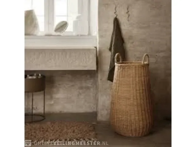 2x wasmand ferm living, braided laundy basket - afbeelding 2 van  4