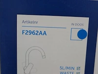 2x wastafelkraan venlo, nimbus blue, chroom - afbeelding 3 van  4