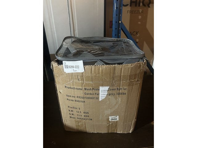 2x waterdichte hoezen voor tuinmeubelen 320x94 cm ultranatura - afbeelding 1 van  4