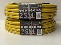 2x waterslang geel 25 meter talen - afbeelding 2 van  2