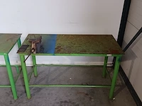 2x werkbank met bankschroef - afbeelding 10 van  15