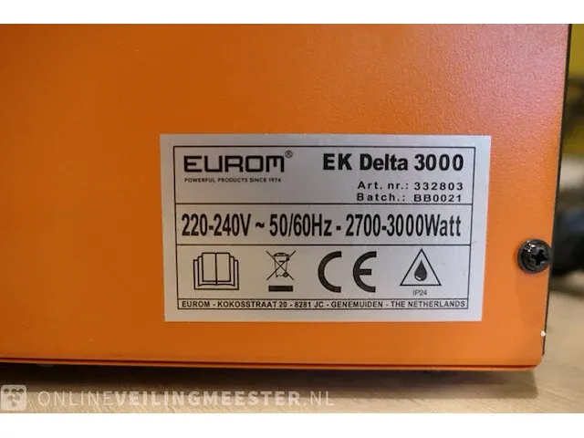 2x werkplaatkachel eurom, ek delta 3000 - afbeelding 4 van  4