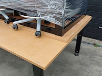 2x werktafel met 16x bureaustoel - afbeelding 3 van  8