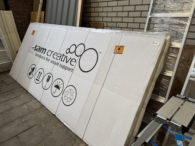 2x whiteboard pro series 120x300 cm sam creative, wbprs120300 - afbeelding 1 van  3
