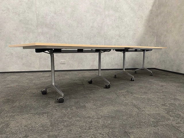 2x wilkahn - verrijdbare klaptafel 180x90 - afbeelding 2 van  10