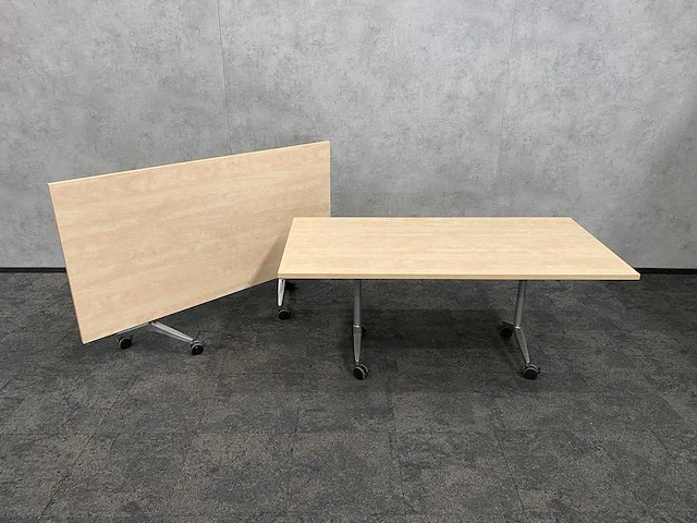 2x wilkahn - verrijdbare klaptafel 180x90 - afbeelding 4 van  10