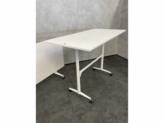 2x wilkahn timetable lift - verrijdbare zit-sta vergadertafel 100x200 - afbeelding 12 van  21