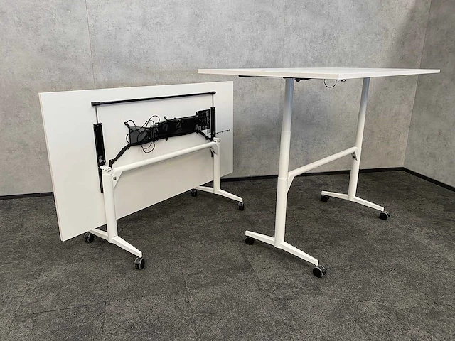 2x wilkahn timetable lift - verrijdbare zit-sta vergadertafel 100x200 - afbeelding 19 van  21