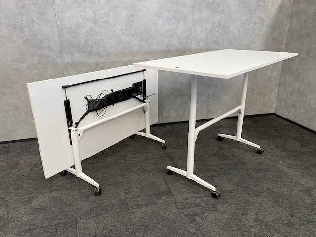 2x wilkahn timetable lift - verrijdbare zit-sta vergadertafel 100x200 - afbeelding 20 van  21