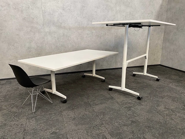 2x wilkahn timetable lift - verrijdbare zit-sta vergadertafel 100x200 - afbeelding 5 van  21