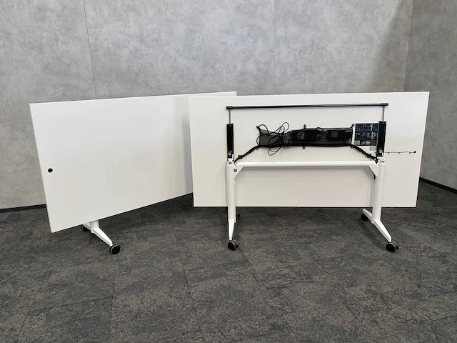 2x wilkahn timetable lift - verrijdbare zit-sta vergadertafel 100x200 - afbeelding 7 van  21